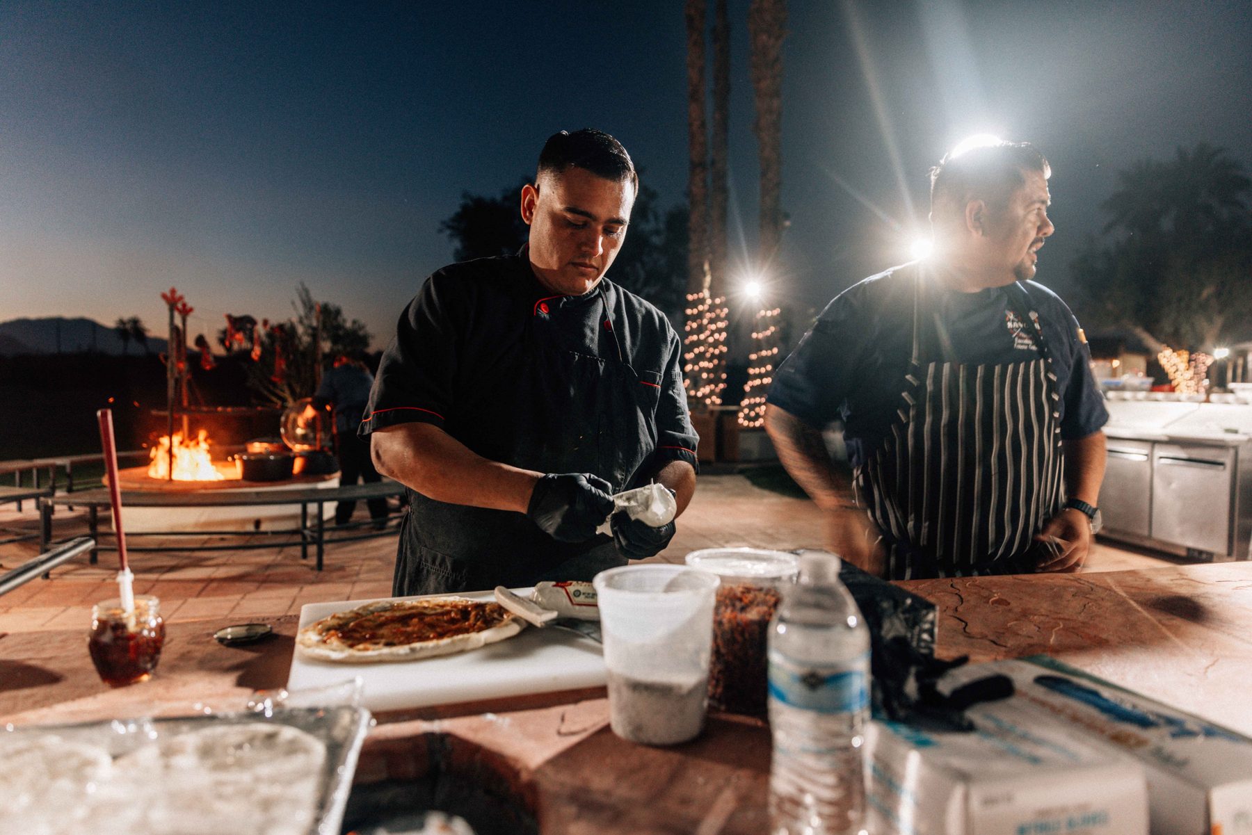 Fresh wood-fired pizza